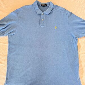Polo by Ralph Lauren | Cotton Pique Polo Shirt | Blue | Men’s | XXL